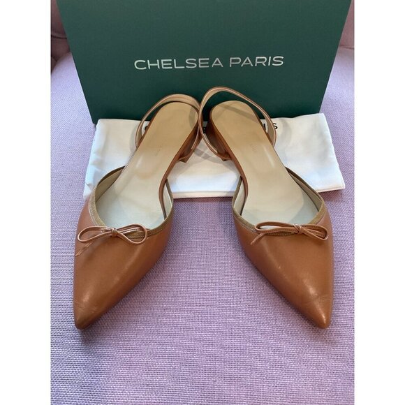 Chelsea Paris Yona Flats in Nutshell 39 with box Womens Low Heel Slingbacks - Picture 7 of 16